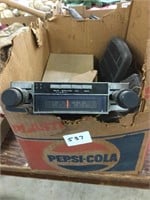 Vintage car stereo with speakers, unsure if works