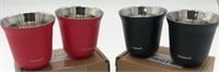 Stainless Steel Espresso Cups 2.71oz/80ml 4Pk