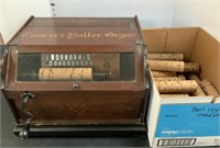 Concert Roller Organ Music Box w/Extra Rolls