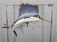 Painted Metal Wall Hanging Fish Decor