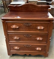 3-Drawer Washstand w/Pull Out Towel Bar
