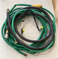 6ft. 10ft. And 50 ft. Gardening 
hoses w/ wall