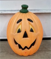 (S) Plastic Halloween Pumpkin Blow Mold Yard