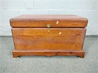 Small Pine Hinged Lid Chest / Trunk