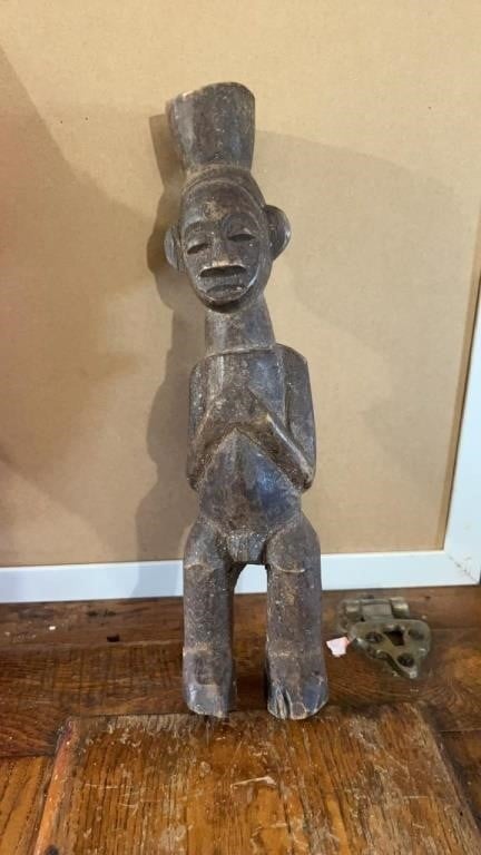Early Hand carved African art figure