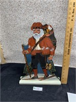 Folk Art Painted Santa