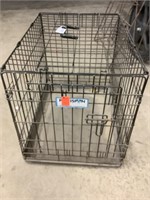 Small pet crate metal with tray