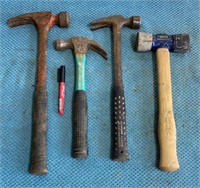Assorted Hammers and Estwing Rubber Mallet