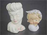 (P) 1950s Regency Ceramic Betty Grable Head Vase