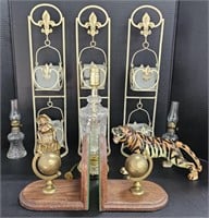 (P) Mixed Lot Includes. Three Metal 21" Tall,