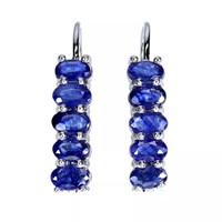 Natural  Blue Sapphire Earrings