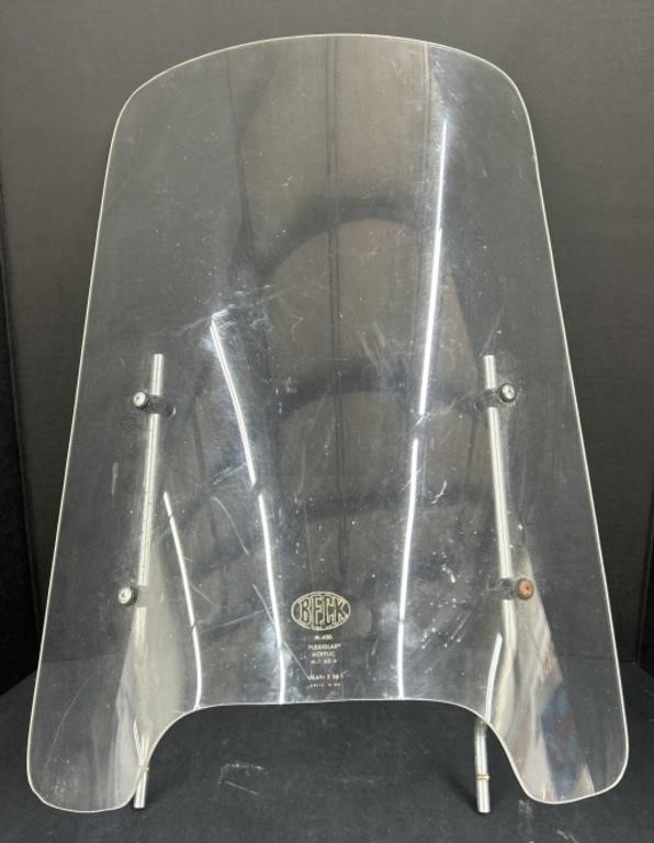 (M) Vintage Beck M-400 Plexiglass Motorcycle Wind