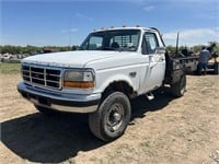 421. 1997 F-350 Flatbed w/Hay Spikes