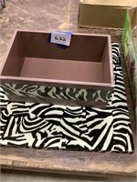 Decorative zebra styled items