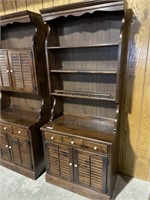 Ethan Allen Shutter Door Cabinet w/Top Shelf Piece