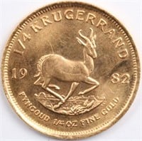 1982 Gold 1/4oz Krugerrand