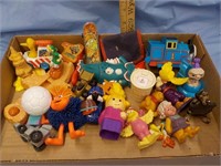 Plastic toys Sesame St, Thomas etc.