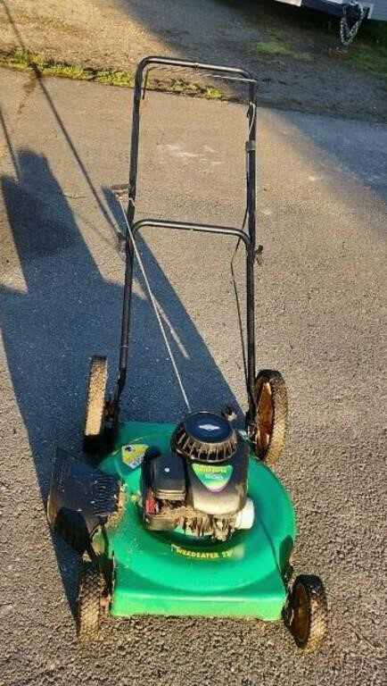 Weedeater 22" 500 Series Lawn Mower. Tested, runs