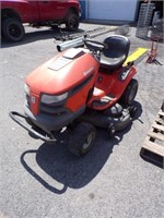 husqvarna riding mower runs and mows