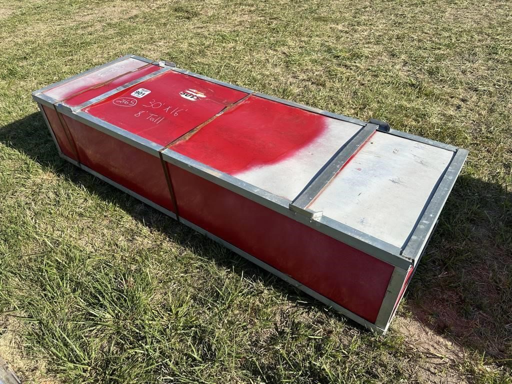 901. Poly 30x16'X 8' (Tall) Quonset Style Car Shed