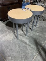 Pair of Metal Framed Side tables