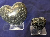 Heavenly Hearts Snowflake Obsidian & Carved Quartz