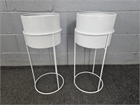 2x The Bid Metal Plant Stand - Pots Are Removeable