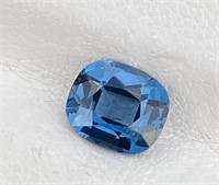 Natural Cushion  Blue Spinel 1.09 Cts- Untreated