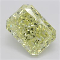 6.09ct,Yellow/VS1,Radiant cut GIA Diamond