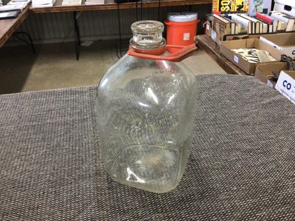 Meadow Gold gallon glass milk bottle