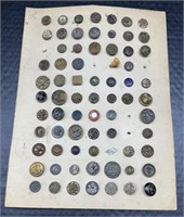 (F) Mixed Lot of Antique Buttons.
