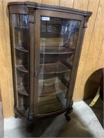 Claw foot China cabinet