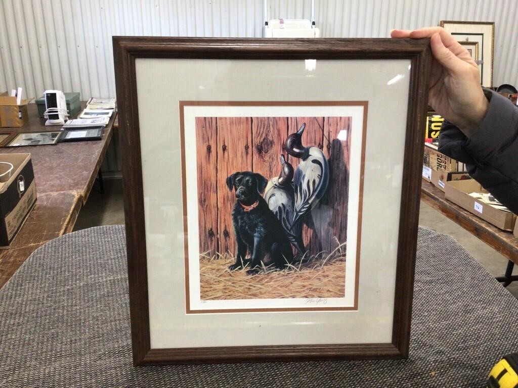 15.5x17.5in Paco Young signed hunting print
