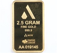 Gold  2.5g Pamp Bar