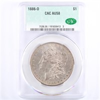 1886-O Morgan Dollar CAC AU58