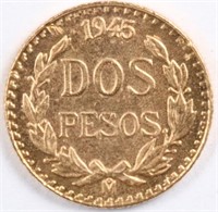 1945 Gold Dos Pesos