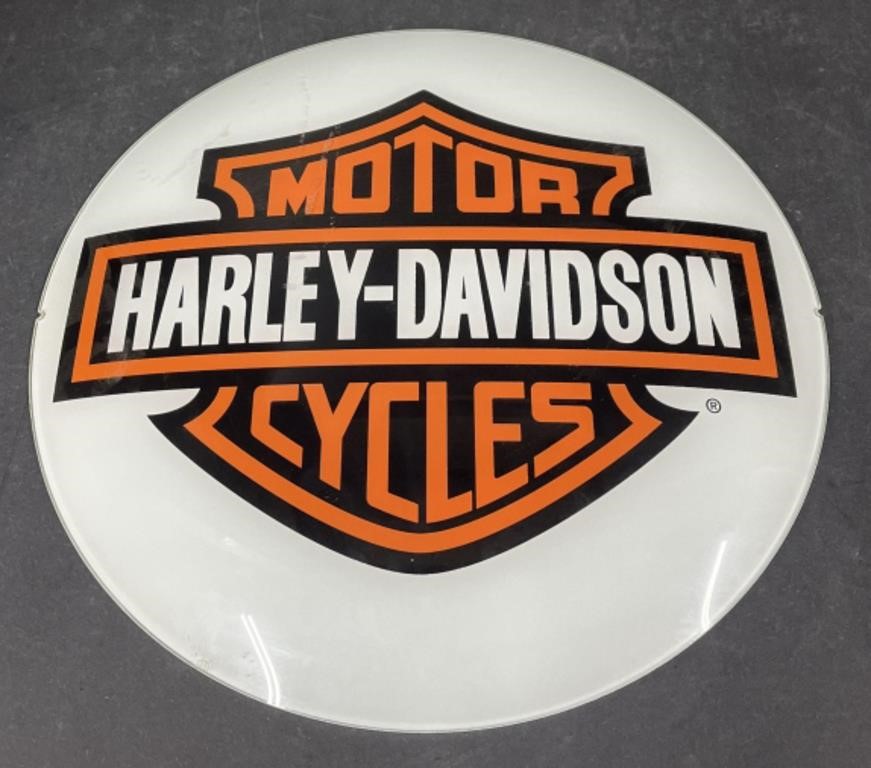 (YY) Motor Harley-Davidson Cycles Glass Circle