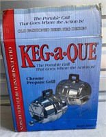 NIB Keg-a-Que Portable Propane Grill