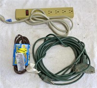 Power Strip and (2) Extension Cords