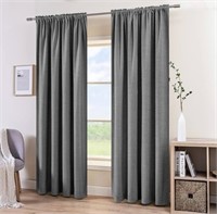 MILUEE 2Pack 100% Blackout Curtains