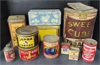 (F) Lot of Tin Cans
 Includes Sweet Cuba