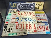 (F) Lot of Vintage License Plates
