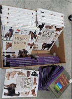 Box books - horses, cats, etc -many repeats