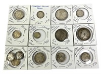 LARGE LOT OF ASSORTED SILVER COINS