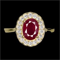 Natural Pigeon Blood Red Ruby Ring