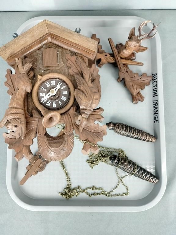 W Germany Cuckoo Clock Untested