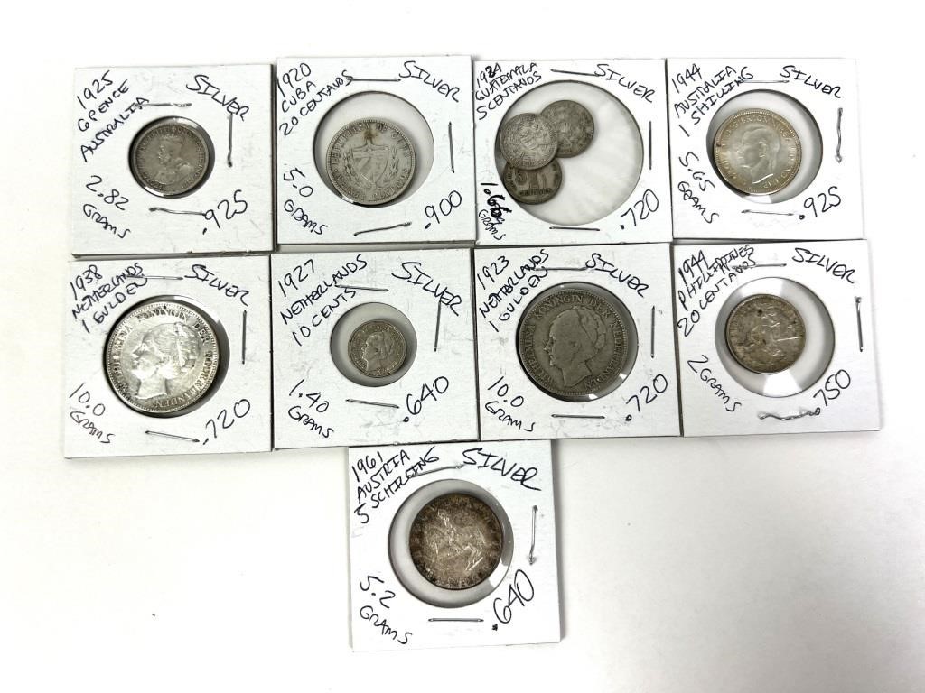 ASSORTED SILVER COINS