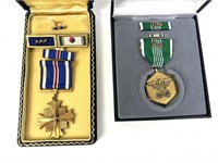 MILITARY SILVER STAR & ARMY MERIT