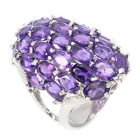 Natural Purple Amethyst Ring
