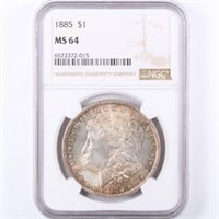 1885 Morgan Dollar NGC MS64